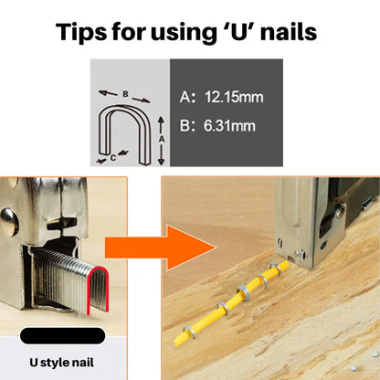 3 In 1 Stapler Nail Gun Staple