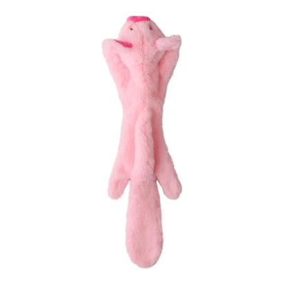 Funny Simulated Animal No Stuffing Dog Toy with Squeakers Durable Stuffingless Plush Squeaky Dog Chew Toy Crinkle Pet Squeak Toy-usashopcenter.com