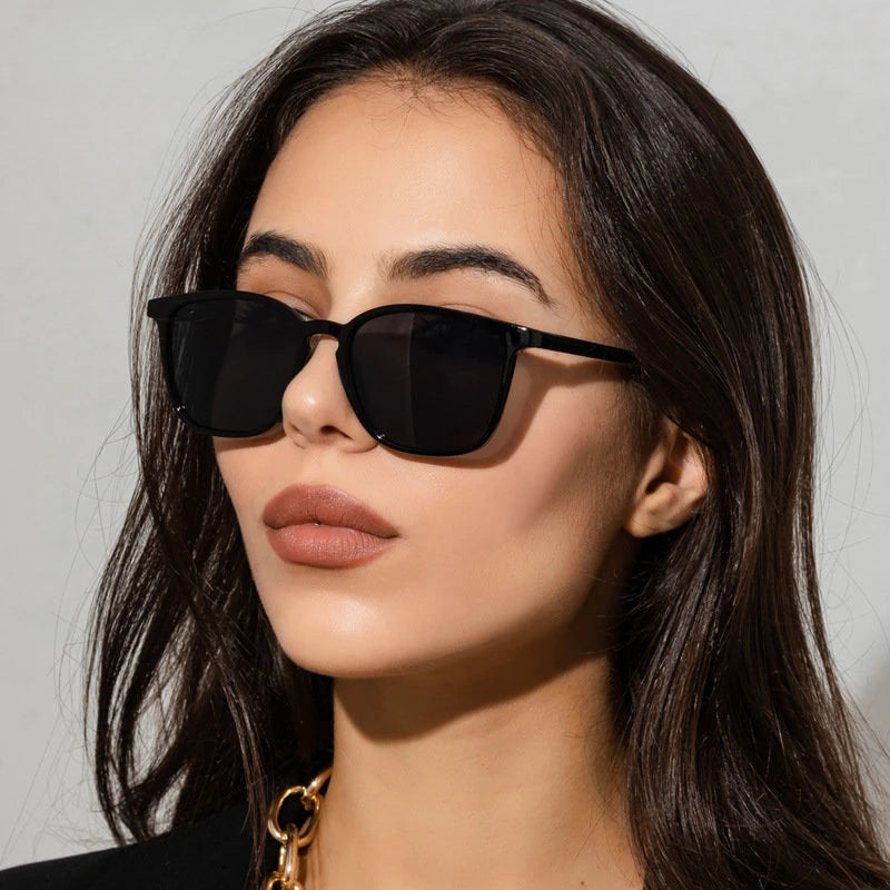 Fashion Vintage Square Sunglasses for Women Brand Designer Luxury Mirror Sun Glasses Retro Female Shades Zonnebril Dames UV400