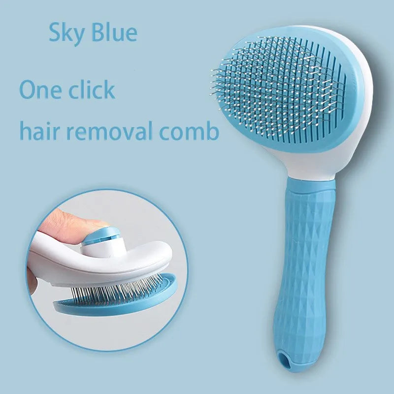 Pet Dog Hair Brush Cat Comb Pet Hair Remover Brush for Dogs Cats Puppy Kitten Grooming Tools Dogs Accessories Pet Supplies-usashopcenter.com