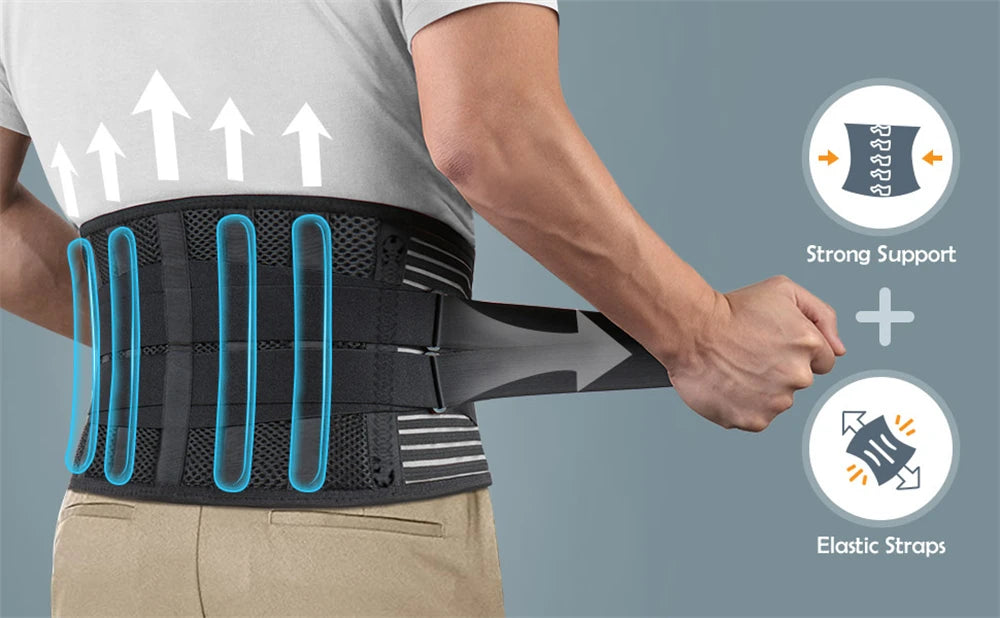 Back Brace for Lower Back Pain,Lumbar Support for Heavy Lifting Men Women,Breathable Waist Support Relief Sciatica,Herniated Dis