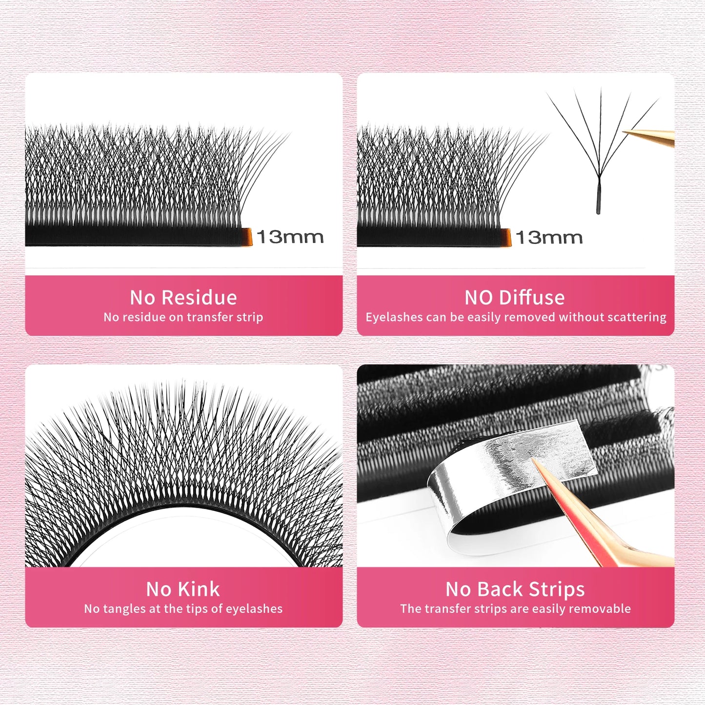 Soft Individual Volume False Lashes Beauty Makeup Tools