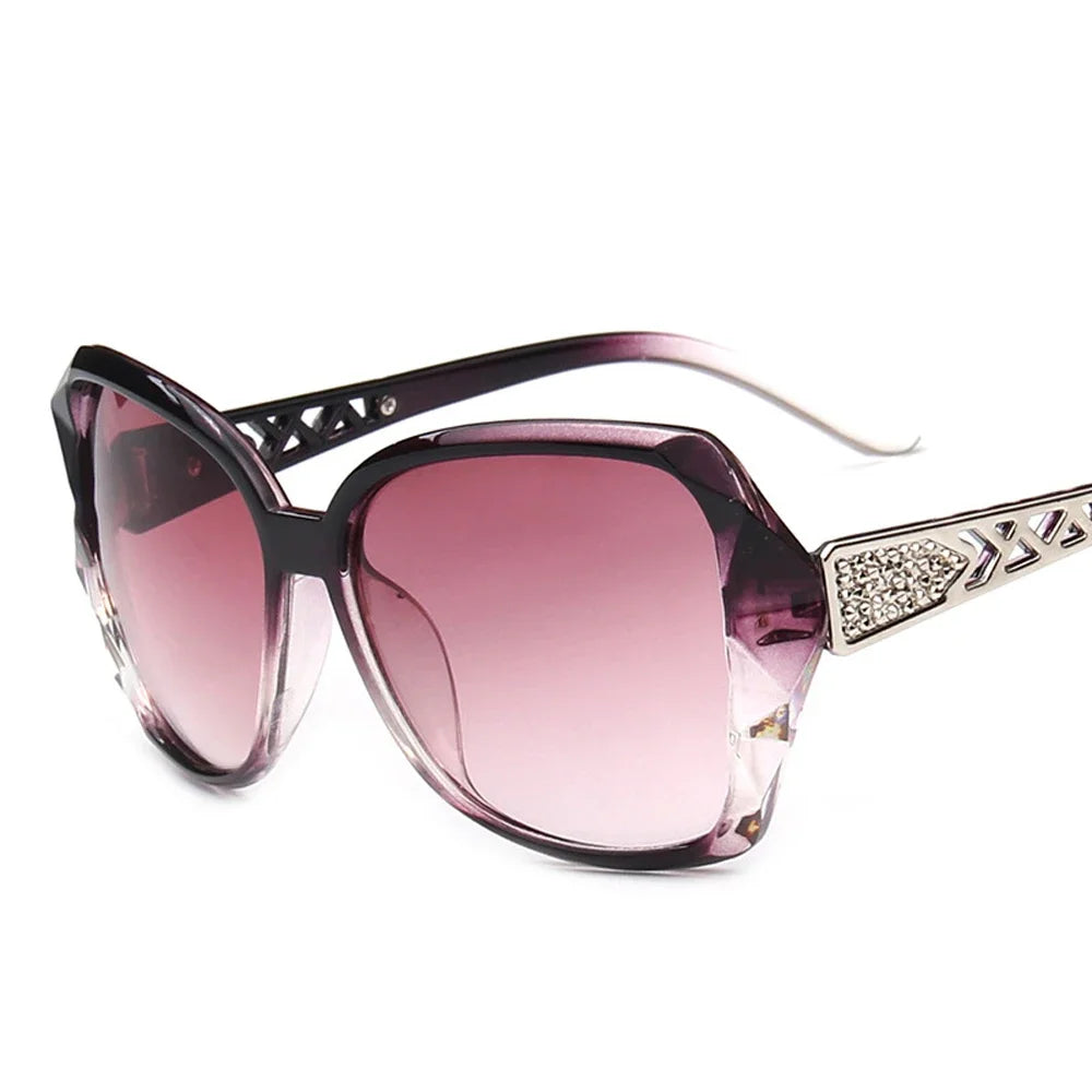 Fashion Square Sunglasses Women Luxury Brand Big Purple Sun Glasses Female Mirror Shades Ladies Oculos De Sol Feminino