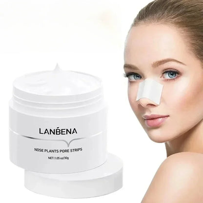 LANBENA Nose Blackhead Remove Mask Nose Strips Remove Blackheads Pores Black Dot Remover Acne Peel Mask Cleaning Patch Skin Care