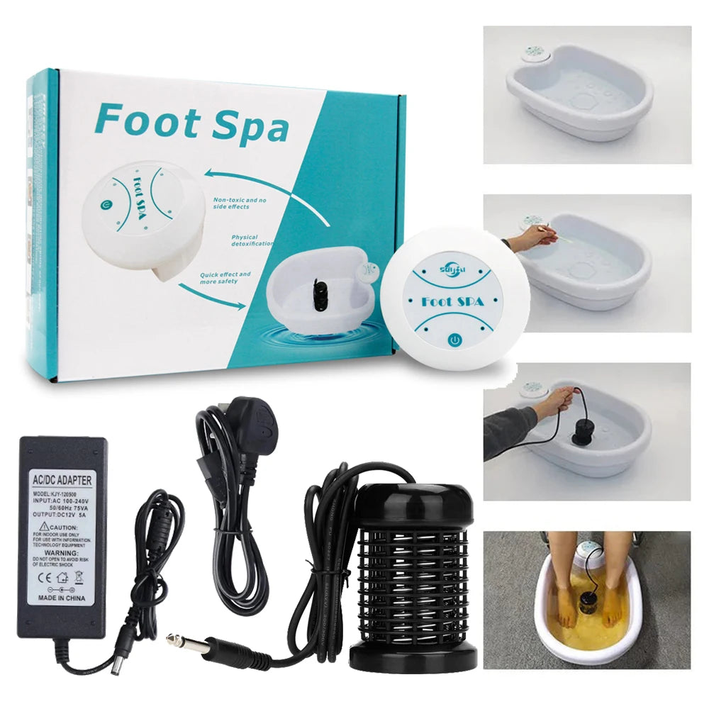 Detox Ionic Foot Spa Bath Machine Massage Foot Ionic Detoxification Relieves Fatigue Promote Good Health And Full For Vitality