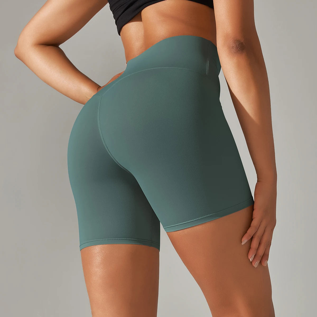 Yoga Shorts Women Fitness Shorts Running Cycling Shorts Breathable Sports Leggings High Waist Summer Workout Gym Shorts-usashopcenter.com