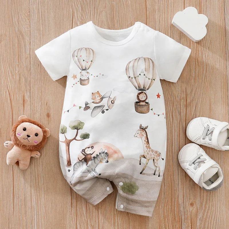 Comfortable Casual Short Sleeve Baby Bodysuit