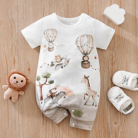 Comfortable Casual Short Sleeve Baby Bodysuit