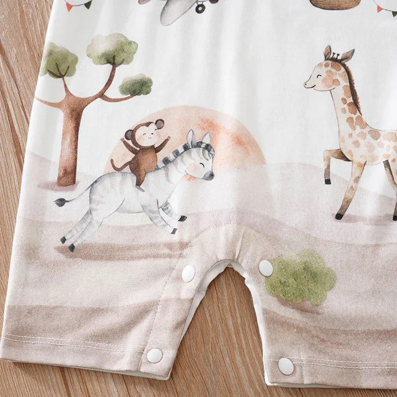 Comfortable Casual Short Sleeve Baby Bodysuit