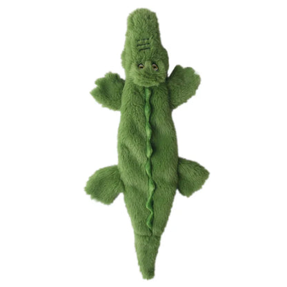 Funny Simulated Animal No Stuffing Dog Toy with Squeakers Durable Stuffingless Plush Squeaky Dog Chew Toy Crinkle Pet Squeak Toy-usashopcenter.com