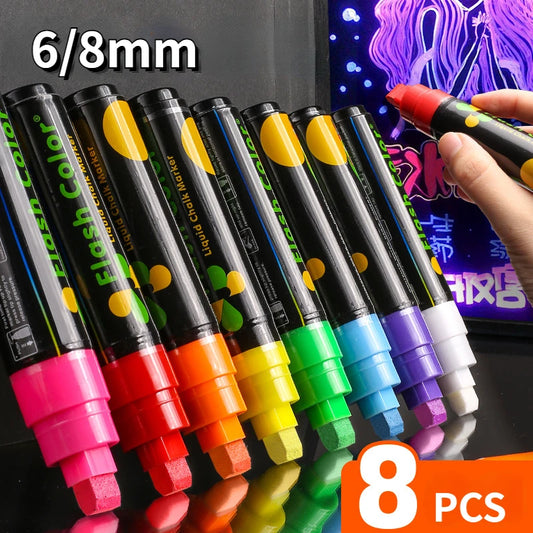 8 Colors Liquid Chalk Markers Pens-usashopcenter.com