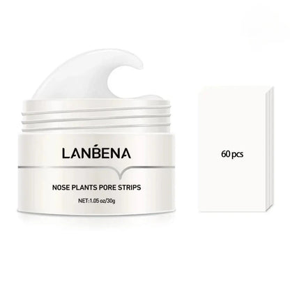 LANBENA Nose Blackhead Remove Mask Nose Strips Remove Blackheads Pores Black Dot Remover Acne Peel Mask Cleaning Patch Skin Care