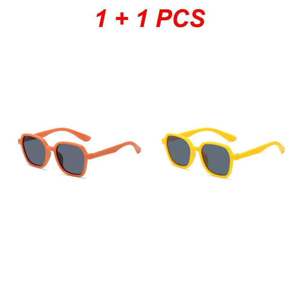 Fashion Heart-Shape Sunglasses for Girls Boys Cute Cartoon Flower Sun Glasses Outdoor Sun Protection Children Lovely Glasses-usashopcenter.com