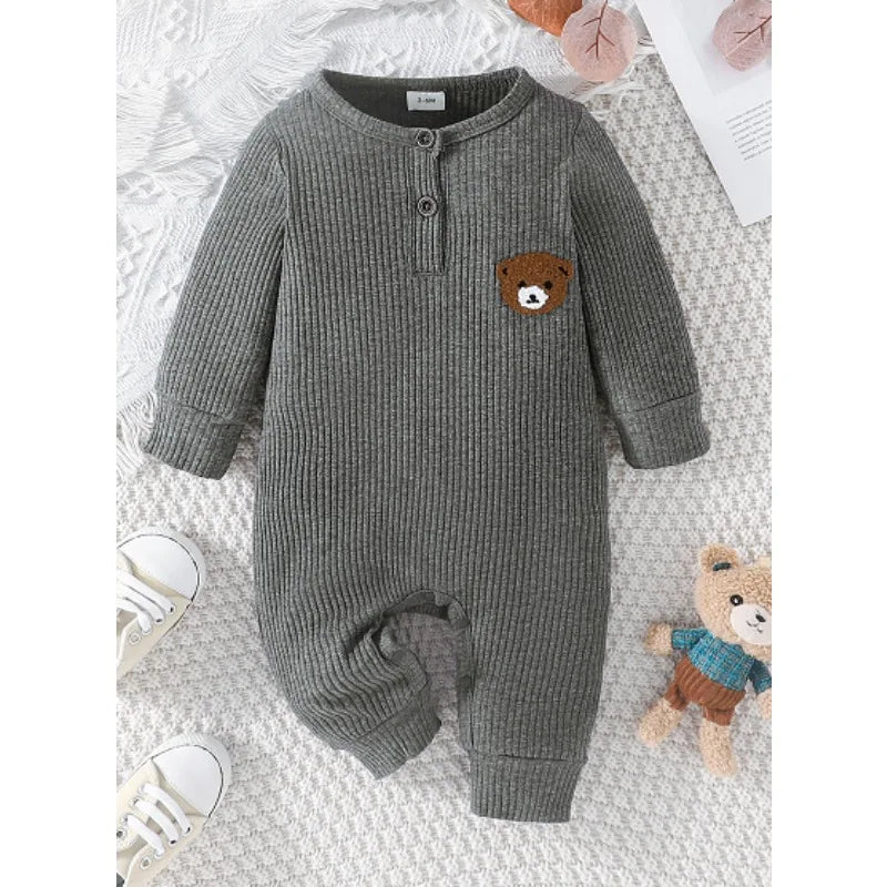 Baby Boy Long Sleeve Infant Romper Toddler Jumpsuit