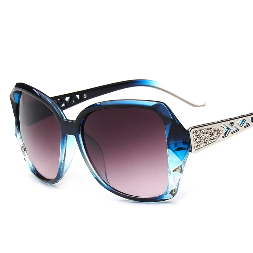 Fashion Square Sunglasses Women Luxury Brand Big Purple Sun Glasses Female Mirror Shades Ladies Oculos De Sol Feminino