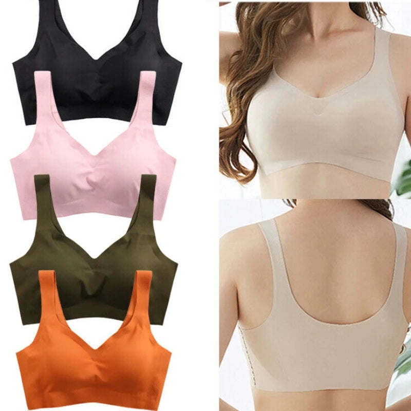 Women Seamless Ice Silk Bra