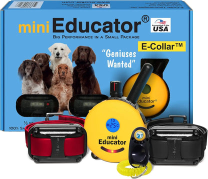 E-Collar - ET-300-1/2 Mile Remote Waterproof Trainer Mini Remote Training Collar - 100 Training Levels Plus Vibration