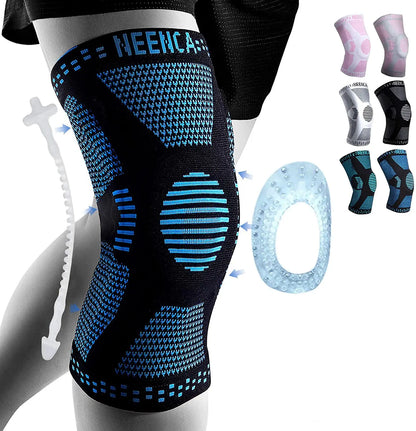 NEENCA Copper Knee Brace Knee Support with Patella Gel Pad &Side Stabilizers for Knee Pain Sport Arthritis ACL Joint Pain Relief