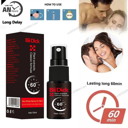 Male Penile Delay spray for External Use Long lasting 60 minutes Anti premature ejaculation Fast Erectile Product for Adults