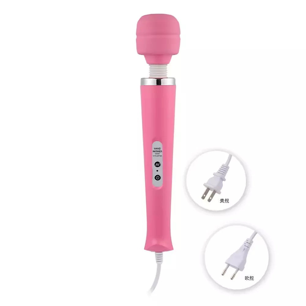 Handheld Massager Wand Vibrating Massage Magic Full Body Therapy Motor 20 Speed-usashopcenter.com