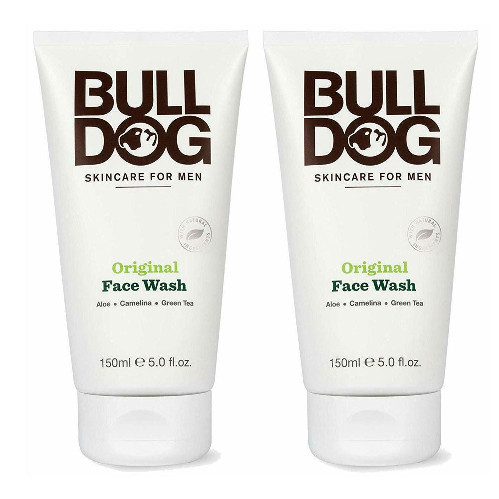 Bulldog Skincare and Grooming For Men Original Face Wash, Pack of 2, 5 Ounce