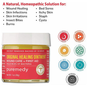 Puremedy Original Healing Ointment (1oz) First Aid + Wound Care Exp: 04/2024