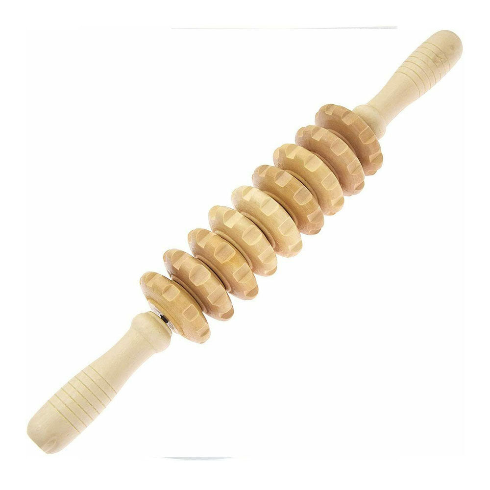 Wood Massage Roller Stick, Muscle Roller Stick for Sore Muscle Pain Relief