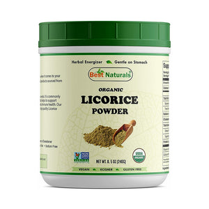 Organic Best Naturals Usda Certified Non-Gmo 8.5 Oz 240 Gm Licorice Root Powder
